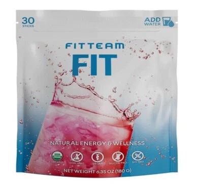 Fit Team Fit Sticks bebida energética pérdida de peso quemar grasa cero cal. 30ct de Fitteam Foto 1 de 2