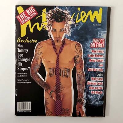 Interview Mag March 2000 Tommy Lee Mena Survari Liza Minnelli Moby Katie Holmes - Image 1 of 4