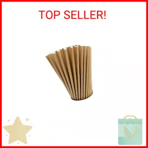 GDMINLO 100 Kraft Biodegradable Paper Straws co-Friendly Biodegradable Drinking - Picture 1 of 2