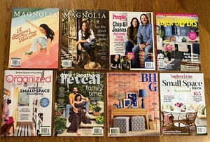 Lot 8 Magazines: Magnolia Fixer-Upper Chip & Joanna Drew & Jonathan Small Spaces - Picture 1 of 1