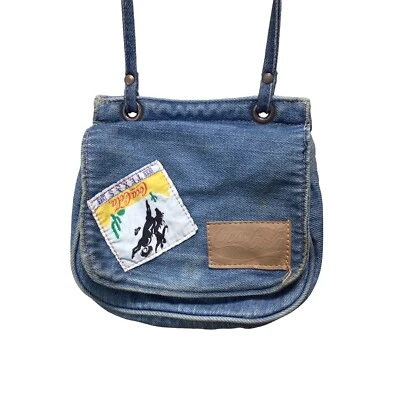 Bolsa pequena vintage jeans azul Coca Cola - Imagem 1 de 4