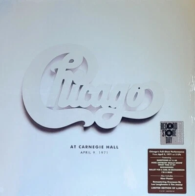 CHICAGO AT CARNEGIE HALL - 180-GRAM VINYL 3-LP BOXED SET " NEW, SEALED " - Image 1 of 2