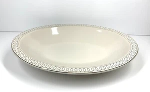West Elm Fishs Eddy Oval Serving Bowl Gilded Dinnerware Collection 12"x9" RARE - Picture 1 of 10