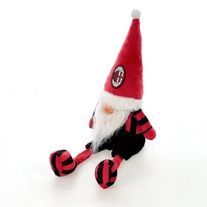 A.C. Milan Gnomo natalizio arredo altezza 41 cm nero rosso prodotto ufficiale - Imagen 1 de 7