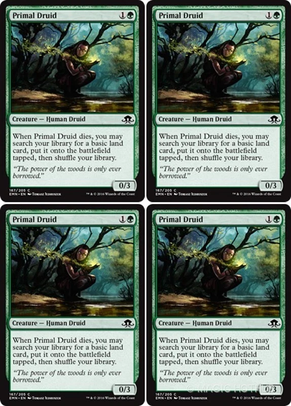 MTG - 4x PRIMAL DRUID - Eldritch Moon (C) - Image 1 of 1