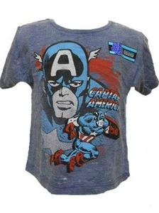 NEW Captain CPT America Marvel Comics Toddler Kids Sizes 2T-3T-7 Shirt - Picture 1 of 9