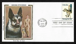 #1787 15c Seeing Eye Dogs- Colorano "Silk" FDC - Picture 1 of 2