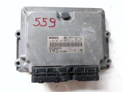 0281011553 55198058 BOSCH EDC15C7 CENTRALINA MOTORE FIAT STILO 192 1.9 JTD 85KW - Immagine 1 di 4
