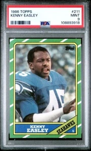 1986 TOPPS #211 KENNY EASLEY 🔥PSA 9🔥 LOW POP - Picture 1 of 2