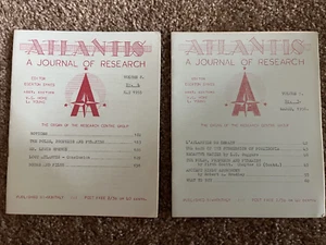 LOT OF ATLANTIS A JOURNAL OF RESEARCH 1955 & 1956 SUPER RARE EGERTON SYKES !! - Picture 1 of 6