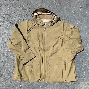 Eddie Bauer Sport Shop grün isoliert durchgehender Reißverschluss Kapuzenjacke Herren 3XL neu ohne Etikett - Bild 1 von 10