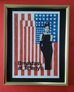 Death NYC Large Framed 16x20in Pop Art Certified Audrey Breakfast at Tiffany's ^ - Picture 1 of 6