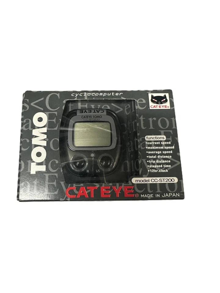 Fahrradcomputer CatEye CC-ST200 Nero Mit Schnur Vintage NOS - Bild 1 von 1