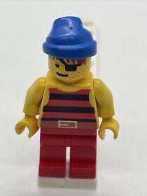 LEGO Pirate Minifigure Red Black Stripes Shirt Blue Bandana 6289 6290 #pi030