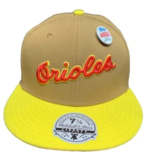 Baltimore Orioles Mitchell & Ness x Topps Hat Fitted 7 1/8 Size W/ Pin Mens Cap - Picture 1 of 15