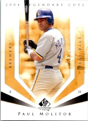 2004 SP Legendary Cuts Paul Molitor Milwaukee Brewers #87 - Image 1 of 2