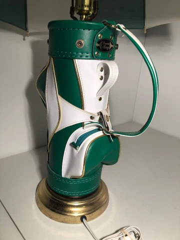 Michigan State Spartans Lamp Golf Bag Umbrella MSU Very Rare 30x19 Green White Cover