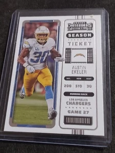 2022 Panini Contenders Football Card Season Ticket Austin Ekeler #73 Chargers  - Bild 1 von 2
