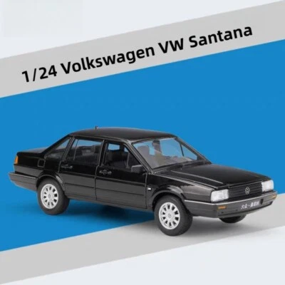 1:24 Scale Volkswagen VW Santana Black&White Car Model Toys Ornament GIFT IDEA - Image 1 of 4