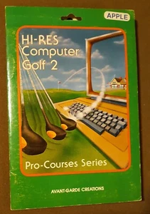 Hi-Res Computer Golf 2 Pro Series von Avantgarde für Apple II+,IIe,IIc,IIgs 1983 - Bild 1 von 3