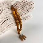 Oval Bakelite Catalin Islamic Prayer Beads Faturan Komboloi Misbaha Worry Beads