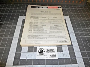 HONDA 1984 MODEL SHOP SERVICE TOOL NEWS COMPILATION USED 1 QTY OEM FREE SHIPPING - Picture 1 of 3
