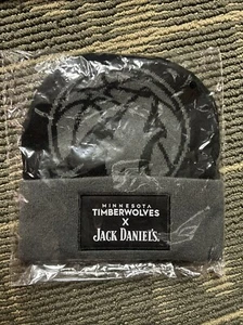 Jack Daniels X Minnesota TIMBERWOLVES Knit Beanie Cuffed Pom Pom Hat OSFM 🏀 - Picture 1 of 3