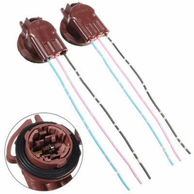 2x 3157 4157 Bulb Socket Harness Wire Plug Connector For Brake Turn Signal Light - Image 1 of 4
