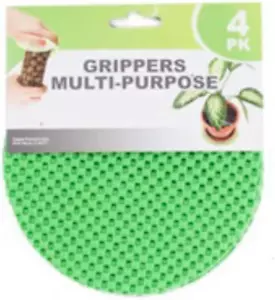 round Multi-Purpose Jar Gripper Pad Bottle Lid Opener, 4 Piece Set, Colors May V - Picture 1 of 3