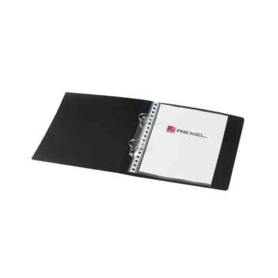 Rexel Budget 25mm 2 Ring Binder A5 Black (Pack of 10) 13428BK - Image 1 of 2