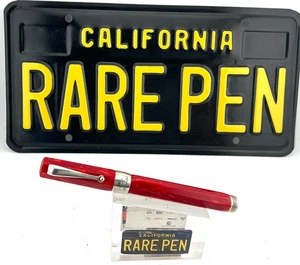 Montegrappa HARMONY MAROSTICA ROT Zelluloid Füllfederhalter 18K Medium Feder NEUWERTIG - Bild 1 von 6