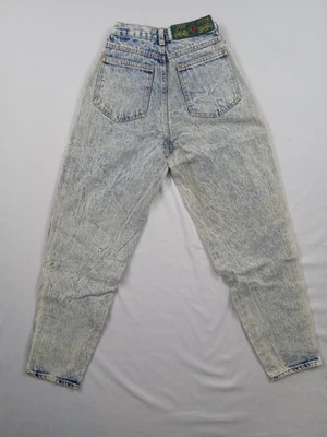 Pantalones de mezclilla para mujer vintage años 80’s/90’s Zena System lavado ácido cintura alta 24x27 Foto 1 de 4