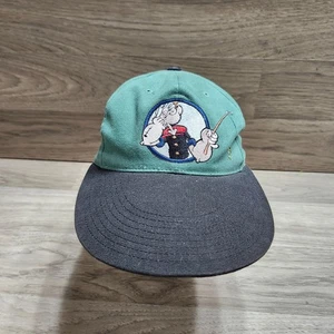 Cappello lungo vintage American Needle anni 90 Popeye Strapback Bill - Foto 1 di 8