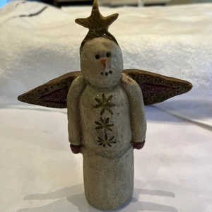 De colección ERS Primitiva Navidad Estrella de Nieve Ángel Folk Artista Eileen R Smithson 1998 - Imagen 1 de 4