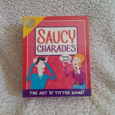 NEW SEALED Saucy Charades Game Act 'N' Titter Adult Party Game - Cheatwell Game - Image 1 of 4