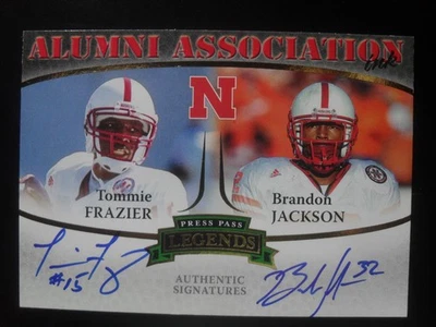 Press Pass Legends 2007 Tommie Frazier/Brandon Jackson doble automático 16/50 #AA-TFBJ Foto 1 de 4