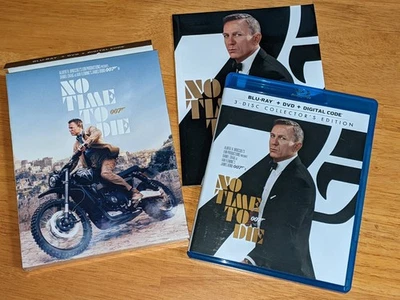No Time to Die w/ Booklet (Blu-ray + DVD) 3-disc set Target Exclusive - Image 1 of 4