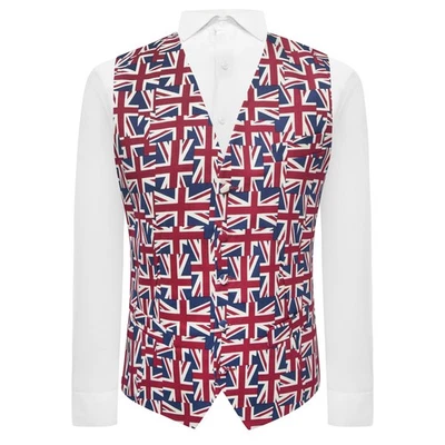 Union Jack Flag Waistcoat, British, Great Britain - Image 1 of 4