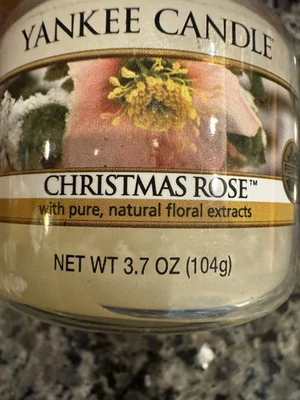 Vela Yankee RARA ROSA DE NATAL 3,7 Oz!  APENAS 1 no eBay! - Imagem 1 de 4