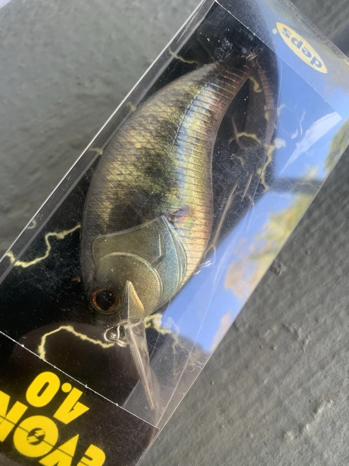 DEPS EVOKE 4.0 Squarebill Crankbait 01 Real Blue Gill JDM pesca de lubina Foto 1 de 1