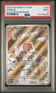 2025 Pokemon JTG EN-Journey Together Swinub #165 Illustration Rare - Picture 1 of 2