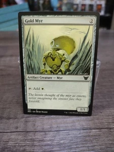 Magic The Gathering Gold Myr Commander: Kamigawa: Neon Dynasty Regular #153 - Picture 1 of 2