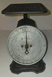 Vintage Columbia Family Scale 24 POUNDS Farmhouse Rustic Kitchen Tested Works - Picture 1 of 8
