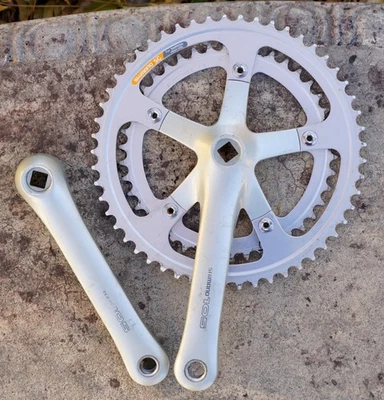 Shimano 105 Crankset FC-1055 Vintage Bike 170 130 BCD Square Taper Crank Double - Image 1 of 4