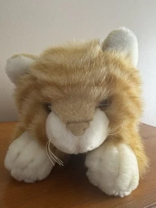 FAO Negro Naranja Jengibre Gato Tabby Peluche Gatito 11” Excelente - Imagen 1 de 5