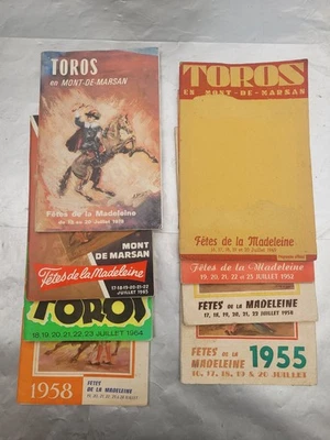 fetes de Mont de Marsan 8   Programmes Corridas  1949,1952,1954,1955,58,64,65,78 - Photo 1/4