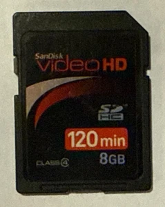 SanDisk Video HD SDHC 8GB SD Memory Card - Picture 1 of 2