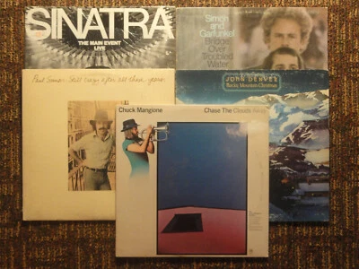 Paul Simon Garfunkel Sinatra John Denver Chuck Mangione Original First Pressings Foto 1 de 4