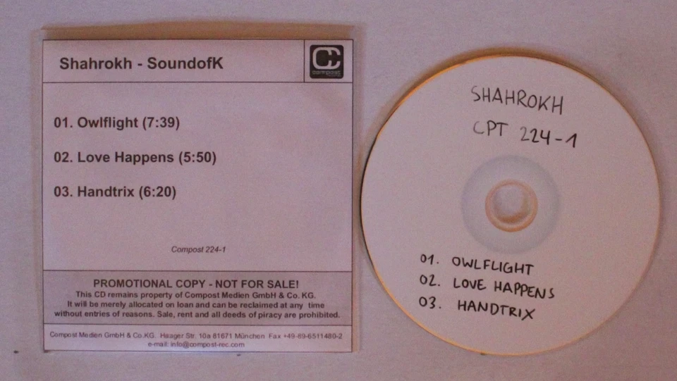 Shahrokh SoundofK Owlflight GER Adv CDR Single 2006 House - Bild 1 von 1
