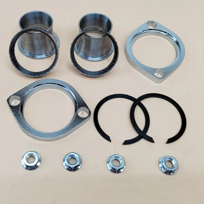 Brida de cono de par de puerto de escape para Harley Dyna Electra Glide Fat Boy 1986-2022 Foto 1 de 4